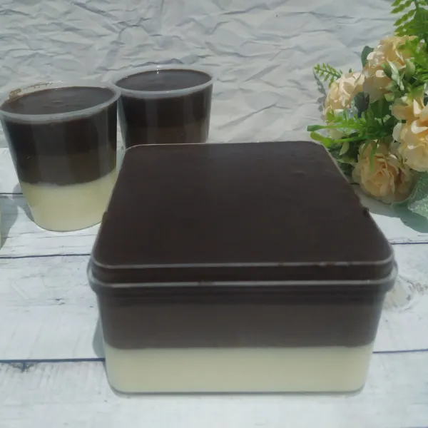 Puding siap disajikan.