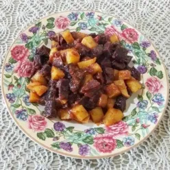 Balado Kentang Ubi Ungu