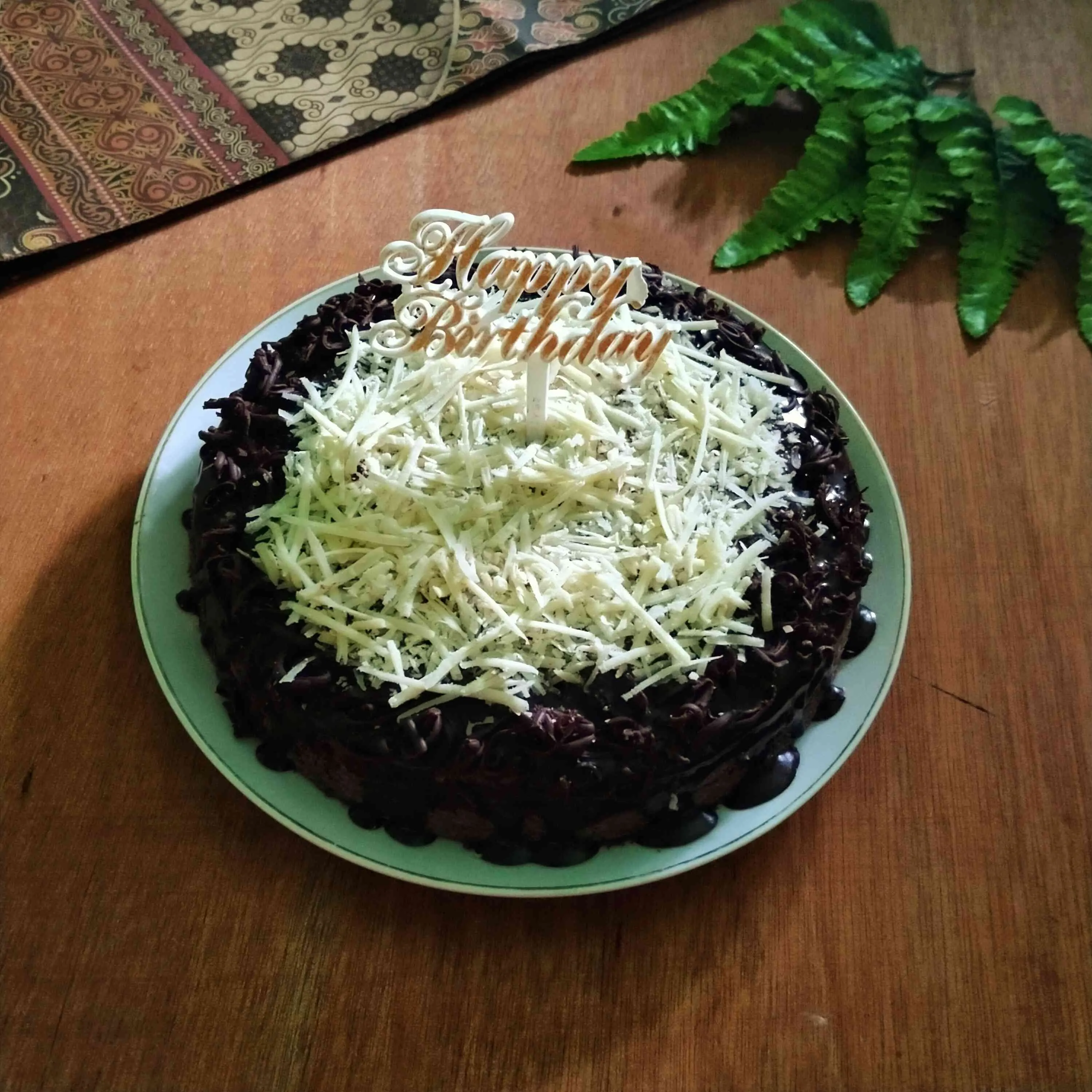 Brownies Cake Ultah Siram Keju
