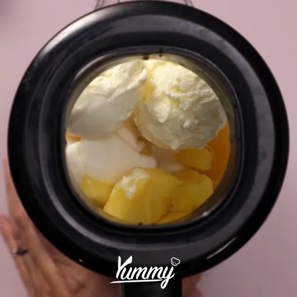 Proses semua bahan hingga tercampur rata.