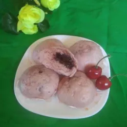 Bakpao Ubi Ungu Isi Coklat