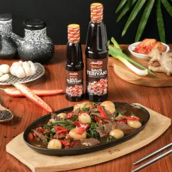 Kangkung Cah Sapi Teriyaki