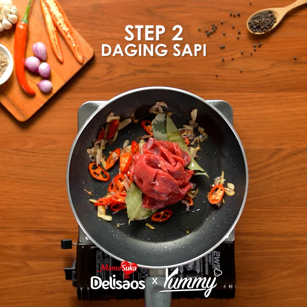 Step 3 Kangkung Cah Sapi Teriyaki