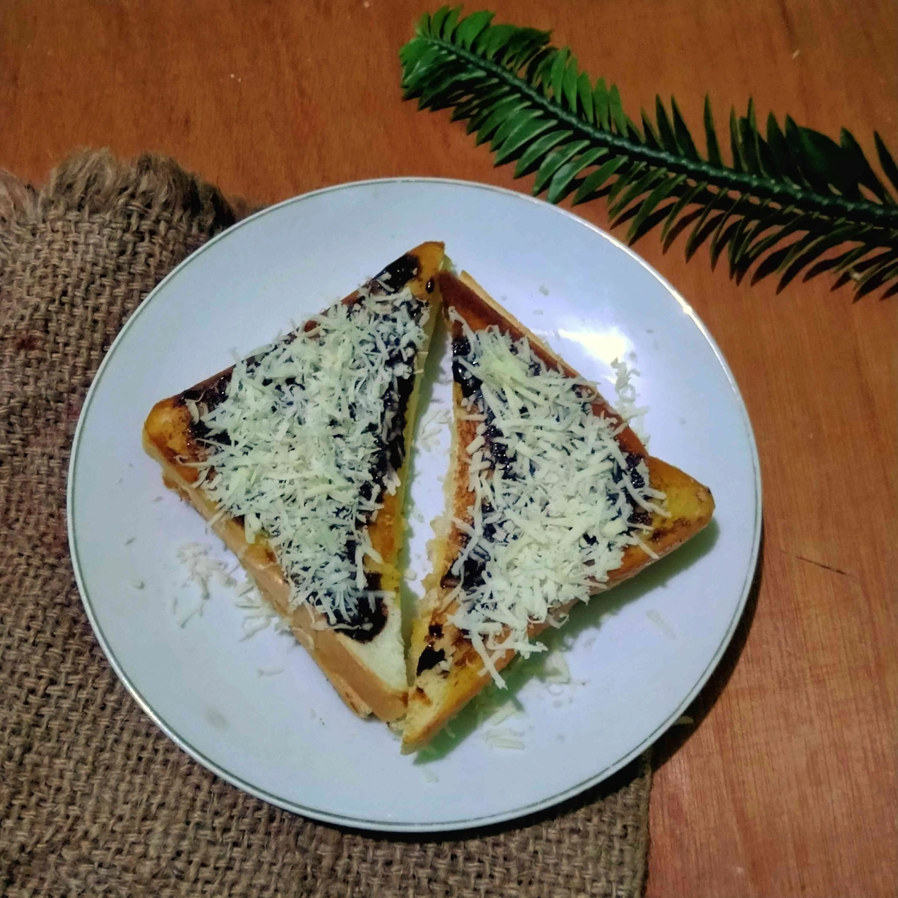 Roti Tawar Bakar Lapis Keju Selai