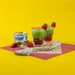 Strawberry Matcha Milk