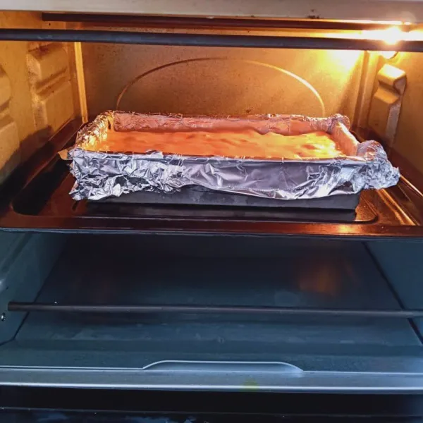 Baked dengan suhu 180 derajat dalam waktu 20 menit.