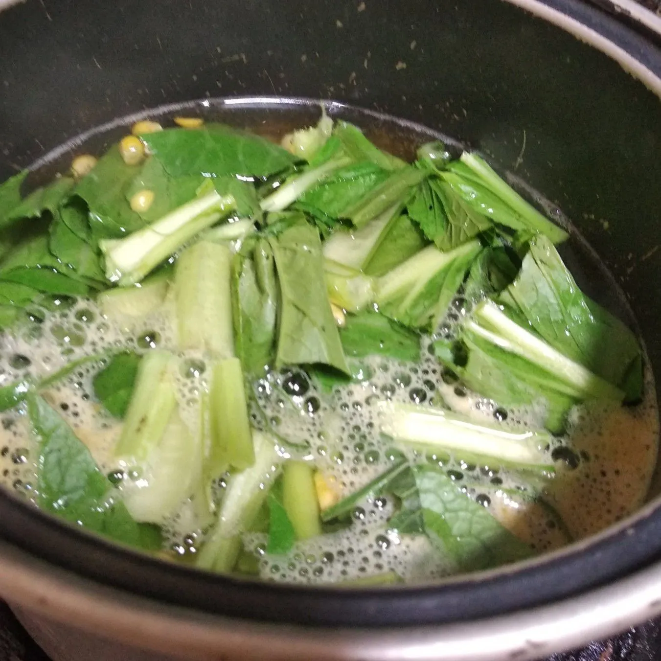 Step 4 Bening Sawi Jagung