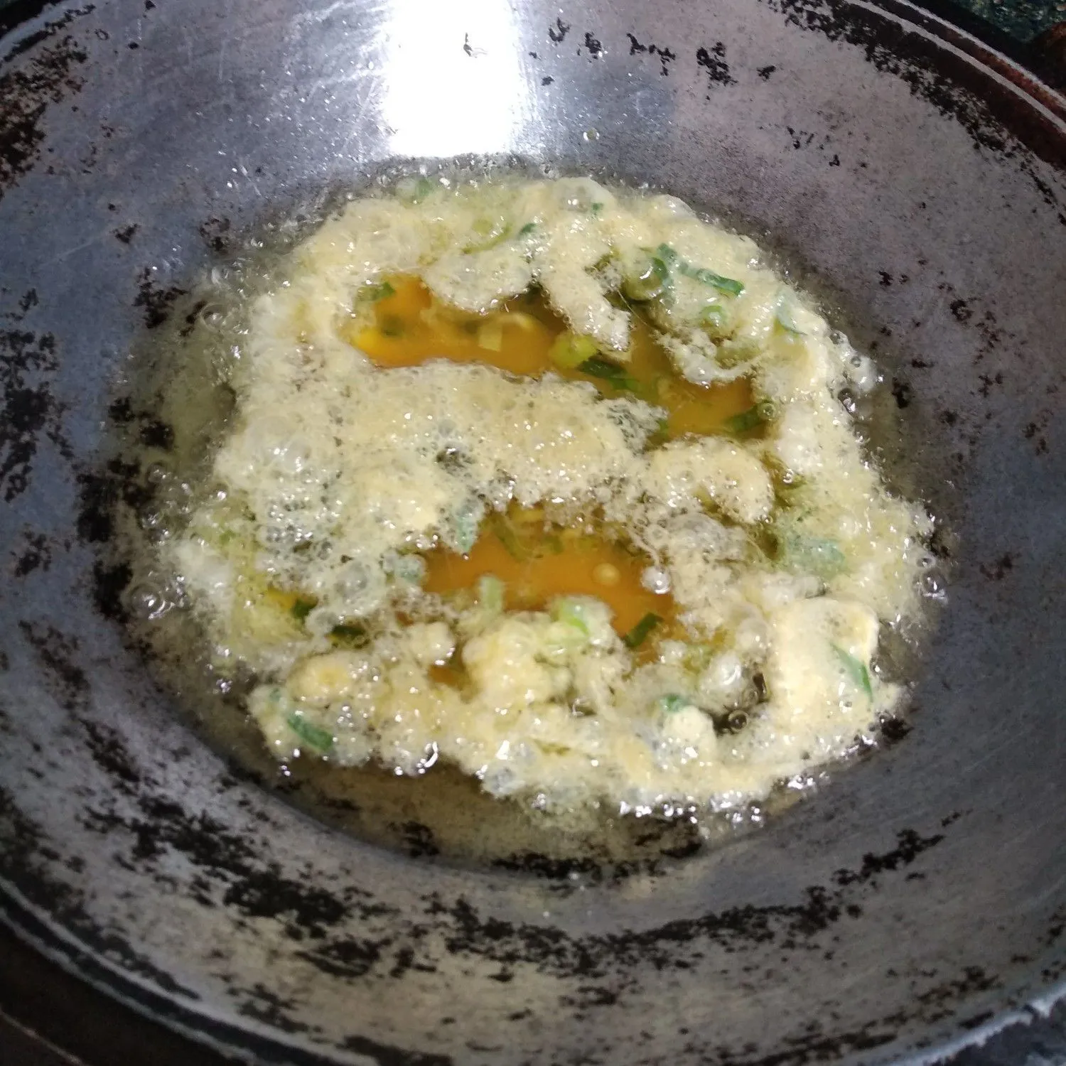 Step 3 Telur Dadar Geprek Sambel Jelantah