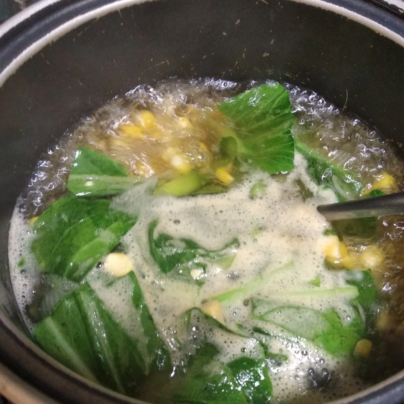 Step 5 Bening Sawi Jagung