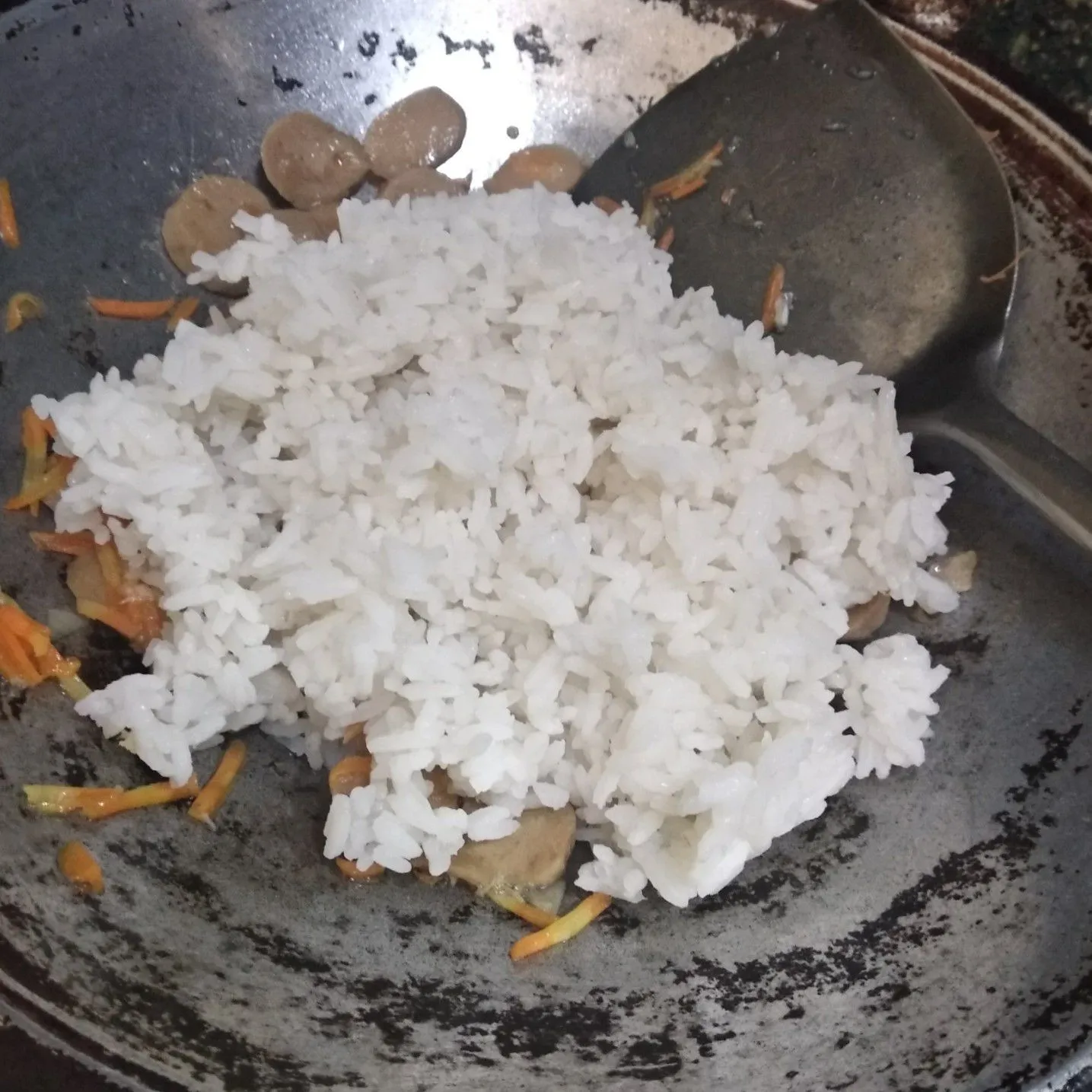 Step 4 Nasi Goreng Sosis Bakso