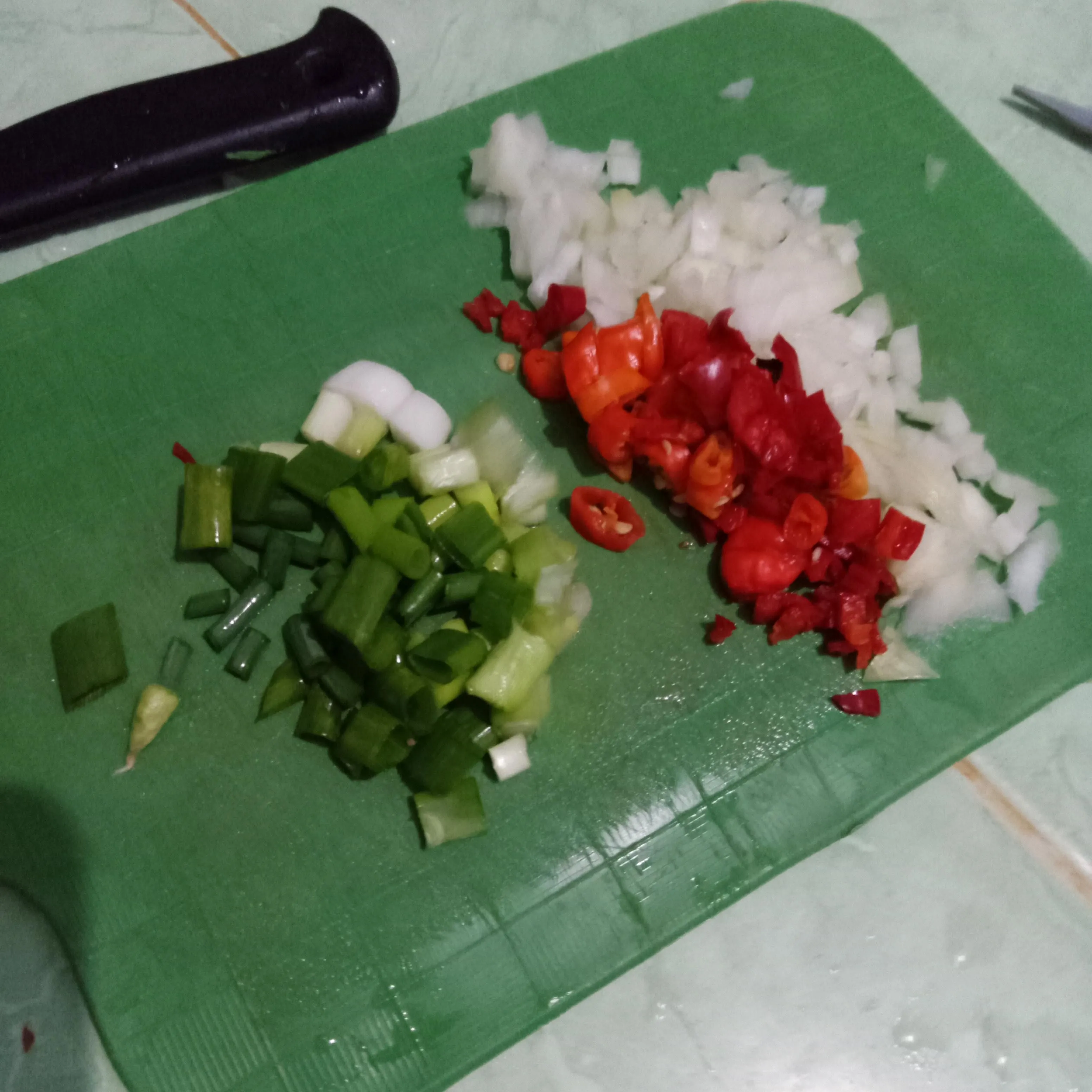 Step 1 Orak-Arik Telur Kornet