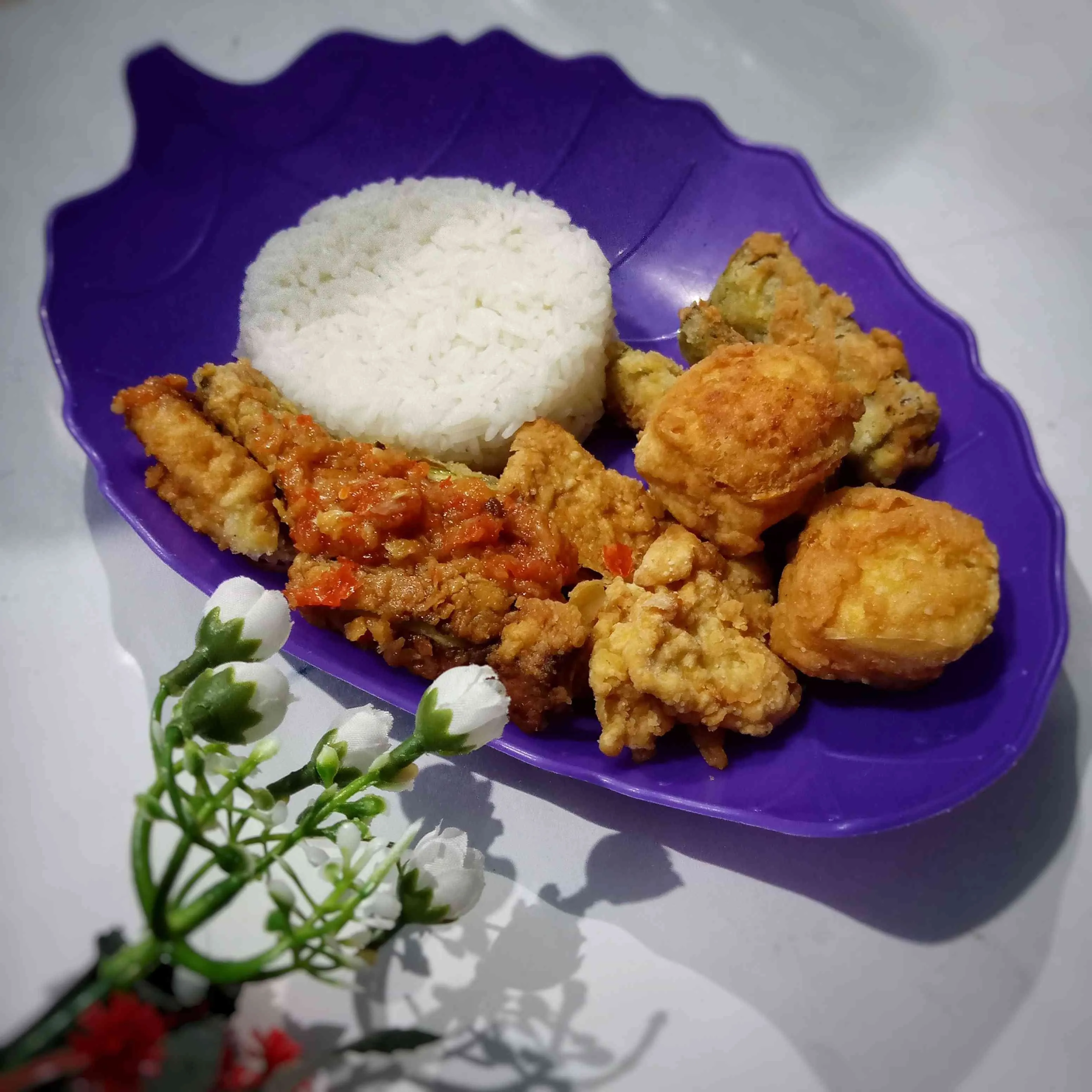 Nasi Sambal Tahu Tempe Terong