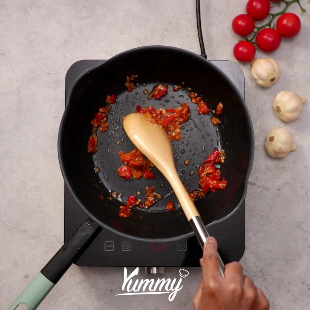 Step 3 Telur Cabai Masak Kecap