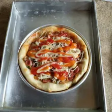 Panggang selama 20 menit menggunakan api bawah dengan suhu 180 derajat atau sesuaikan dengan oven masing-masing.