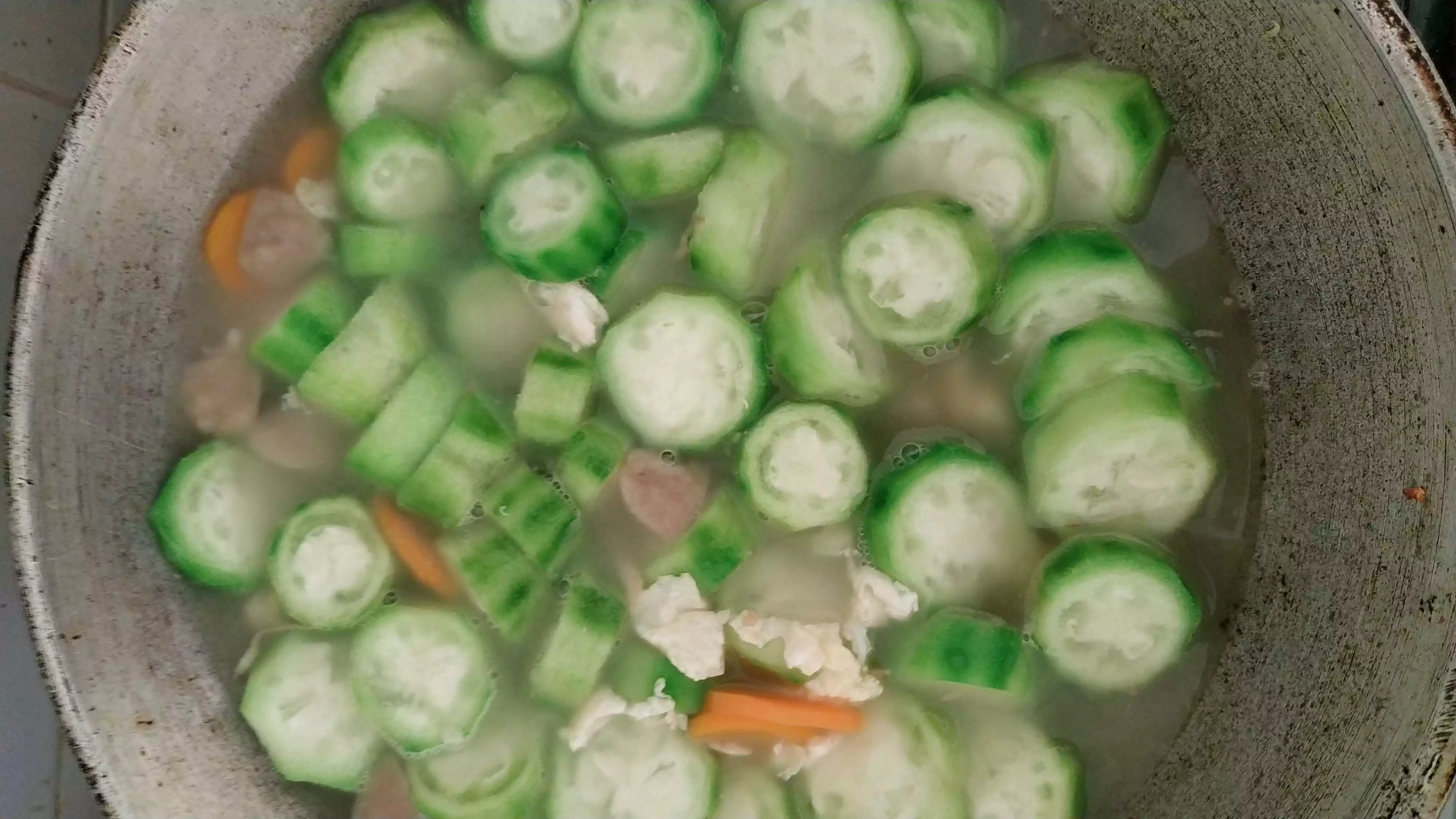 Step 7 Sayur Oyong Kuah Telur