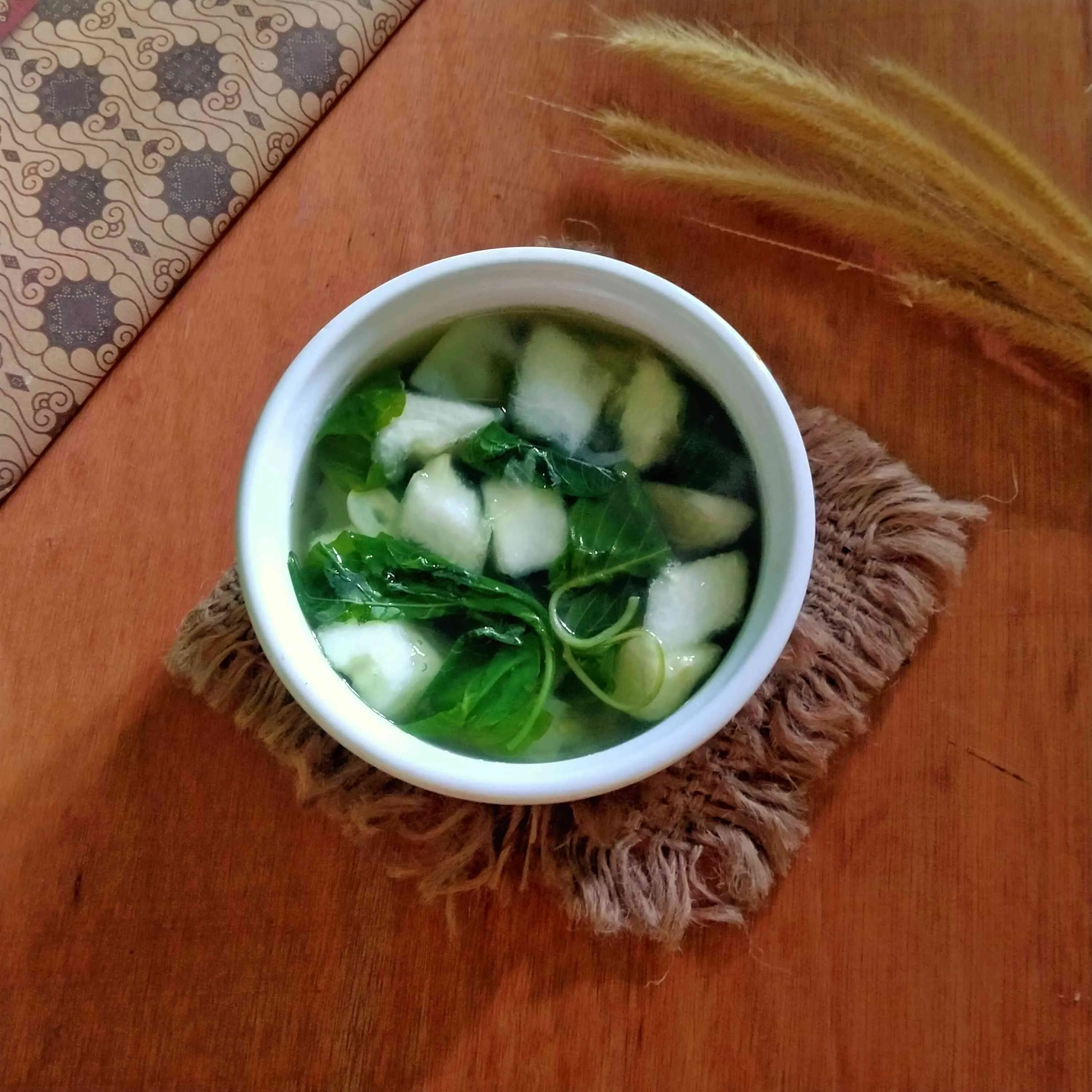 Sayur Bayam Labu Putih