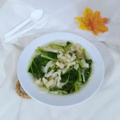 Tumis Jamur Tiram dan Sawi