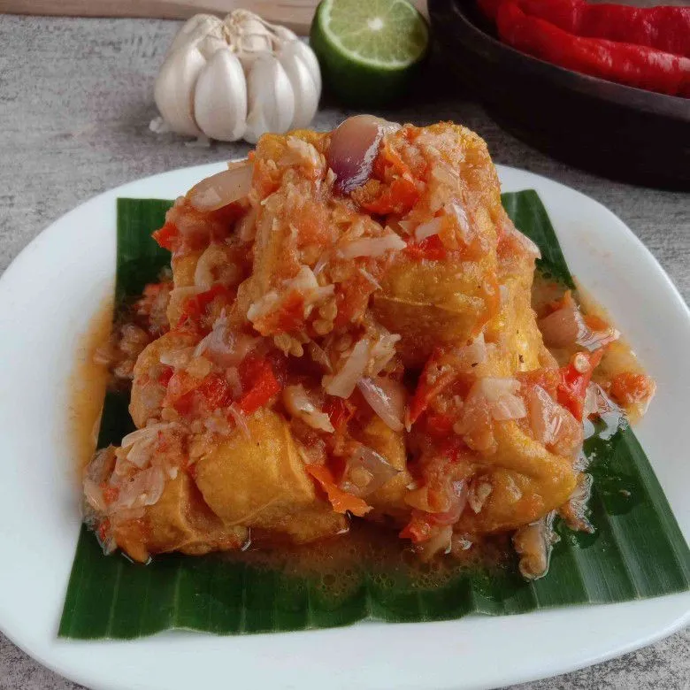 Tahu Goreng Sambel Pecak