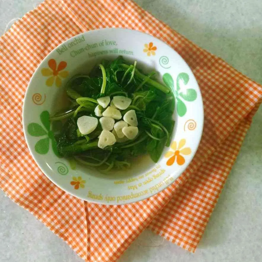 Sayur Bening Bayam Bawang Putih