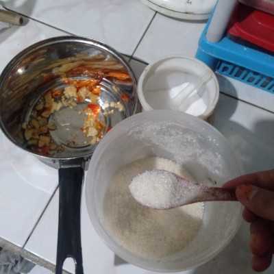 Step 6 Cireng Nasi Kuah pedas