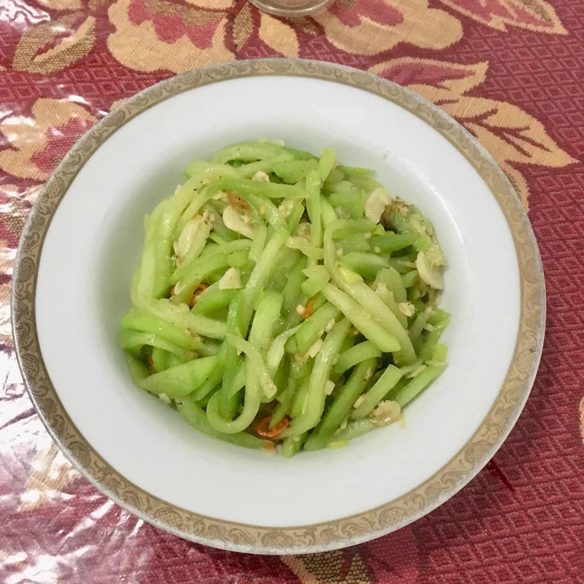 Tumis Labu Siam Ebi