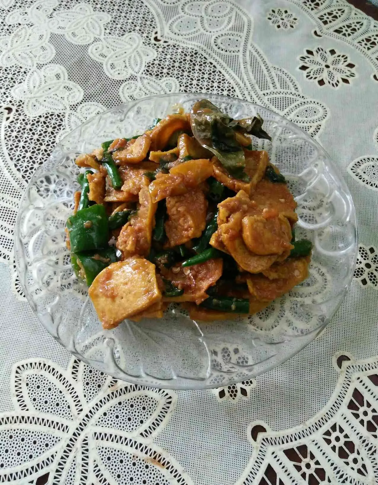 Oseng Tahu Cabe Ijo