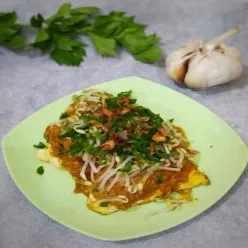 Tahu Telur Bumbu Kacang