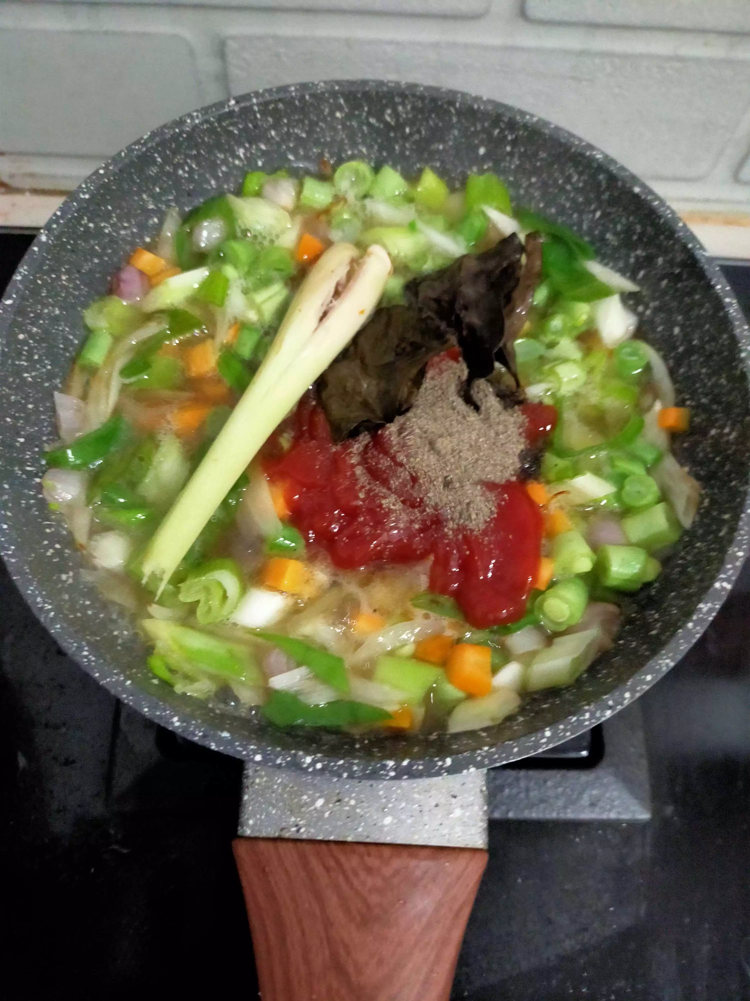 Step 5 Ikan Kakap Saus Tomat