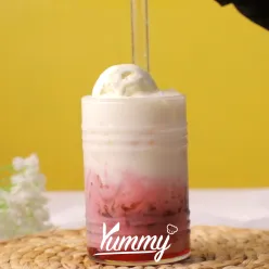 Es Cincau Milky Rose