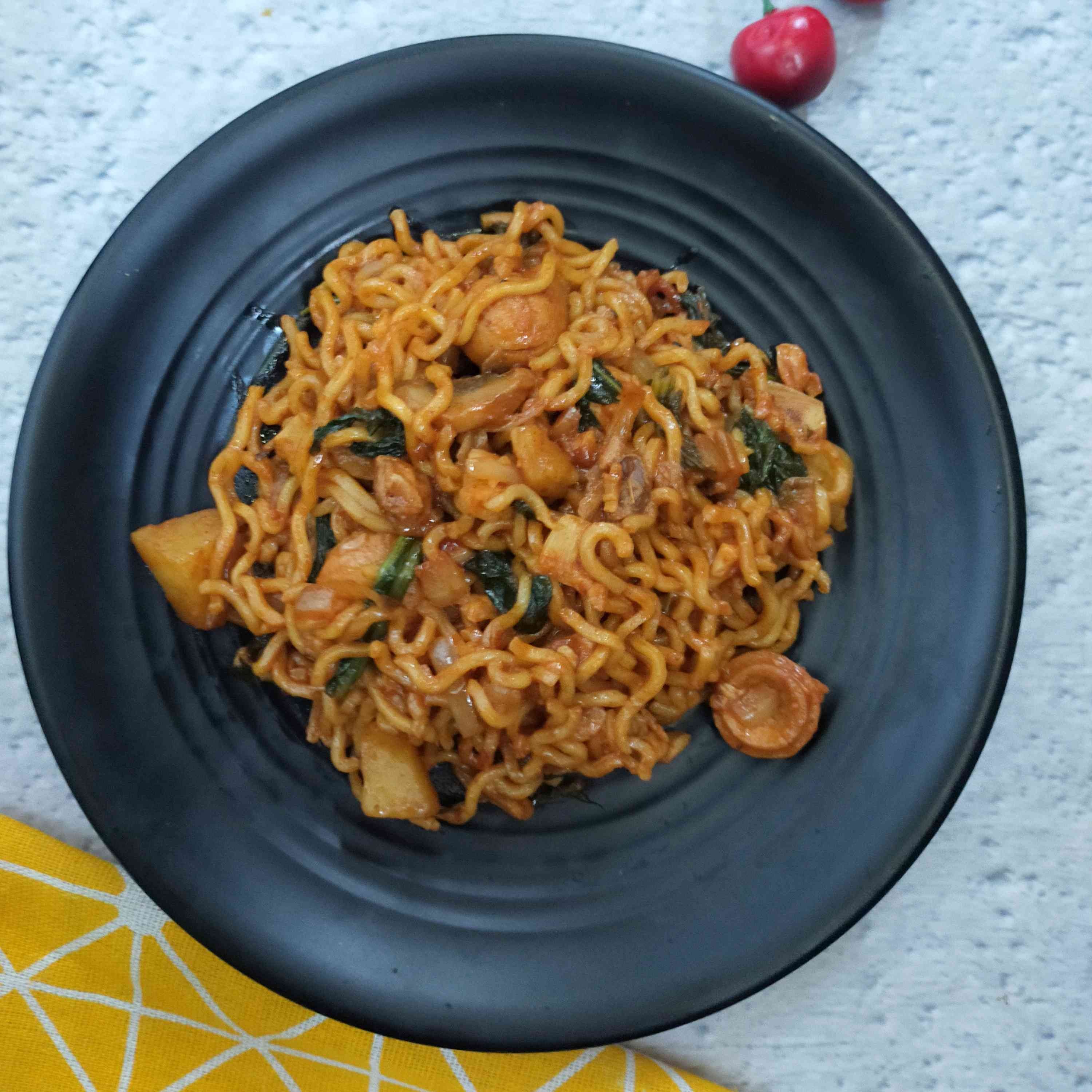 Resep Mie Goreng Korea Pedas Sederhana Rumahan Di Yummy App