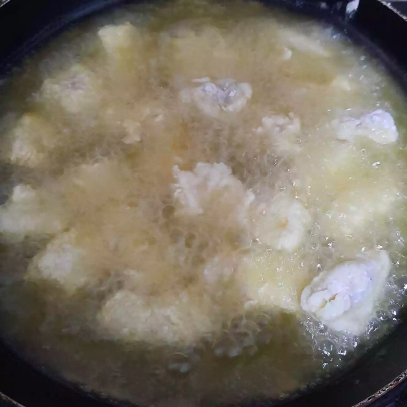Step 3 Ayam saus telur asin