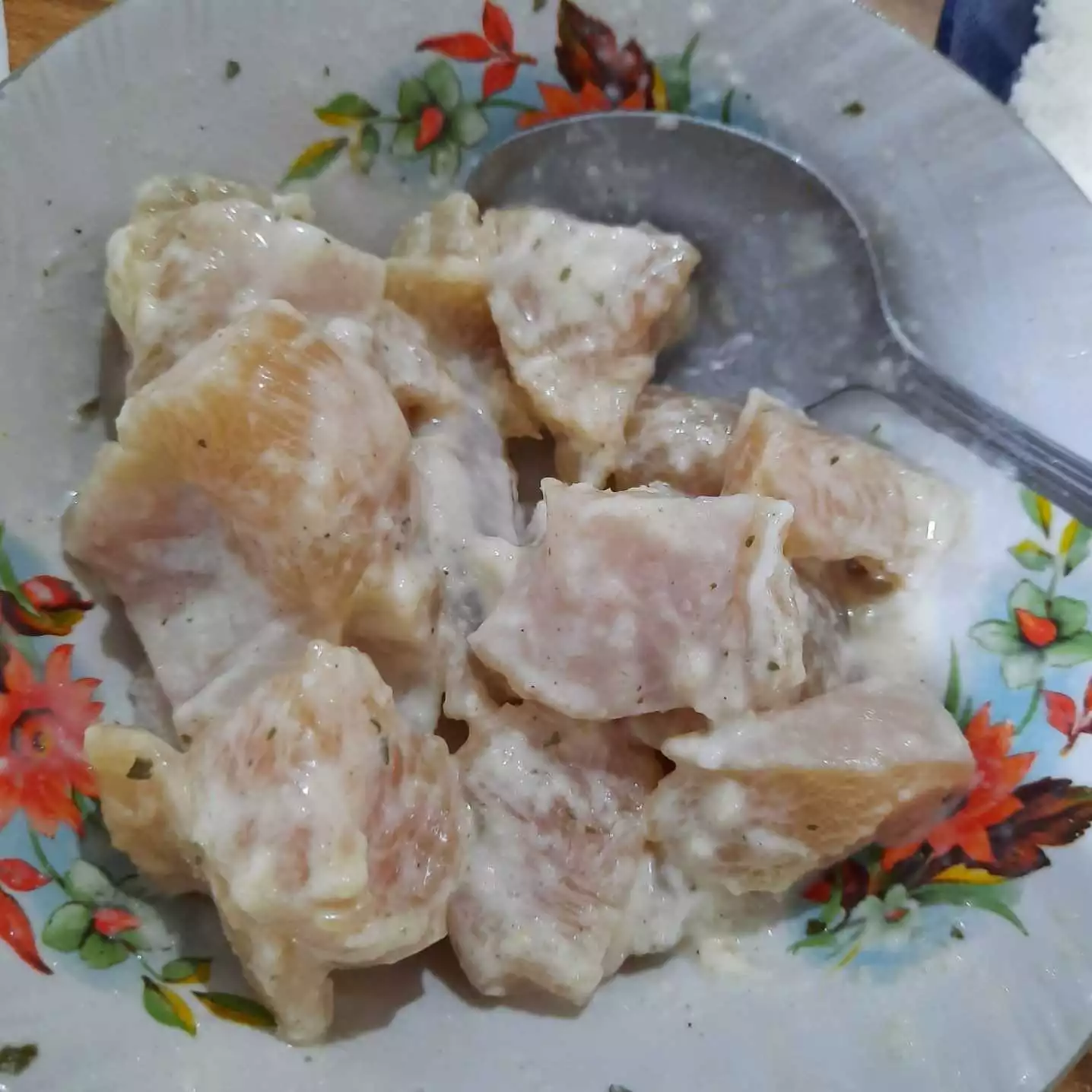 Step 1 Ayam saus telur asin