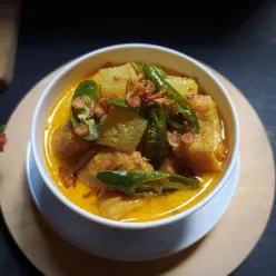 Kikil Tahu Cabai Hijau Masak Santan