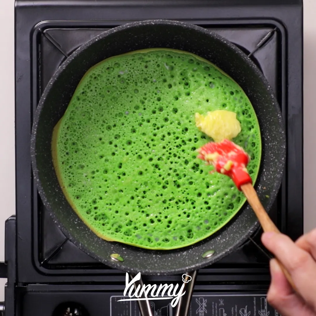 Step 5 Martabak Pandan Keju Susu