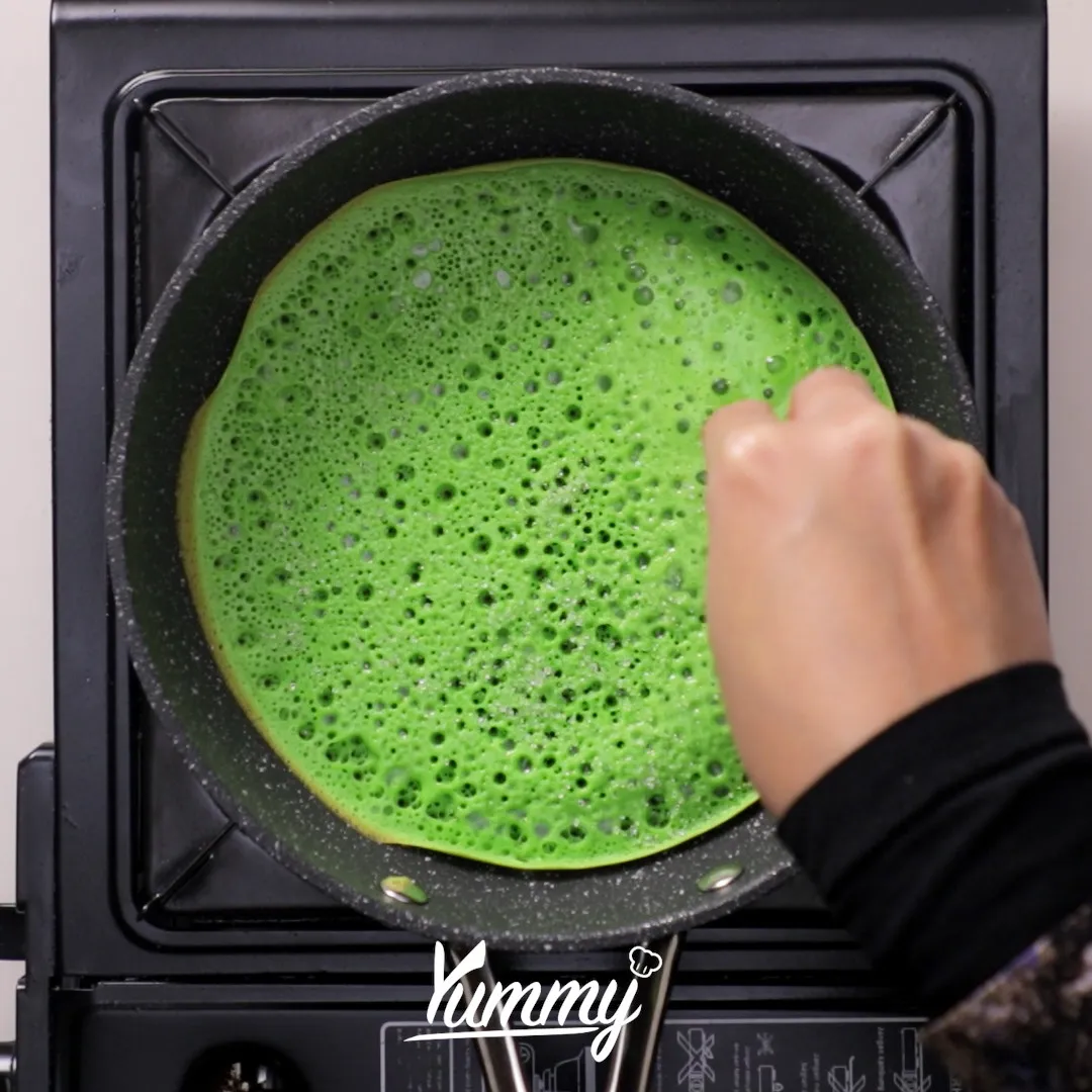 Step 4 Martabak Pandan Keju Susu
