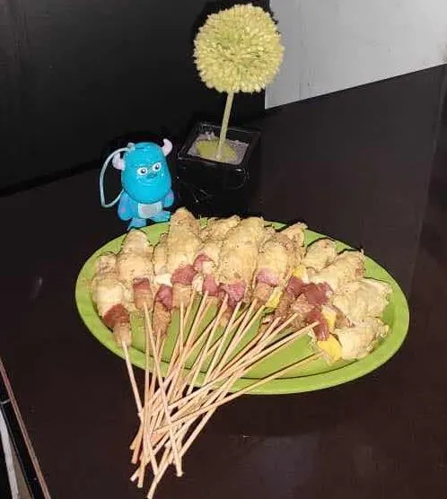 Sate Telur Gulung Isi Special