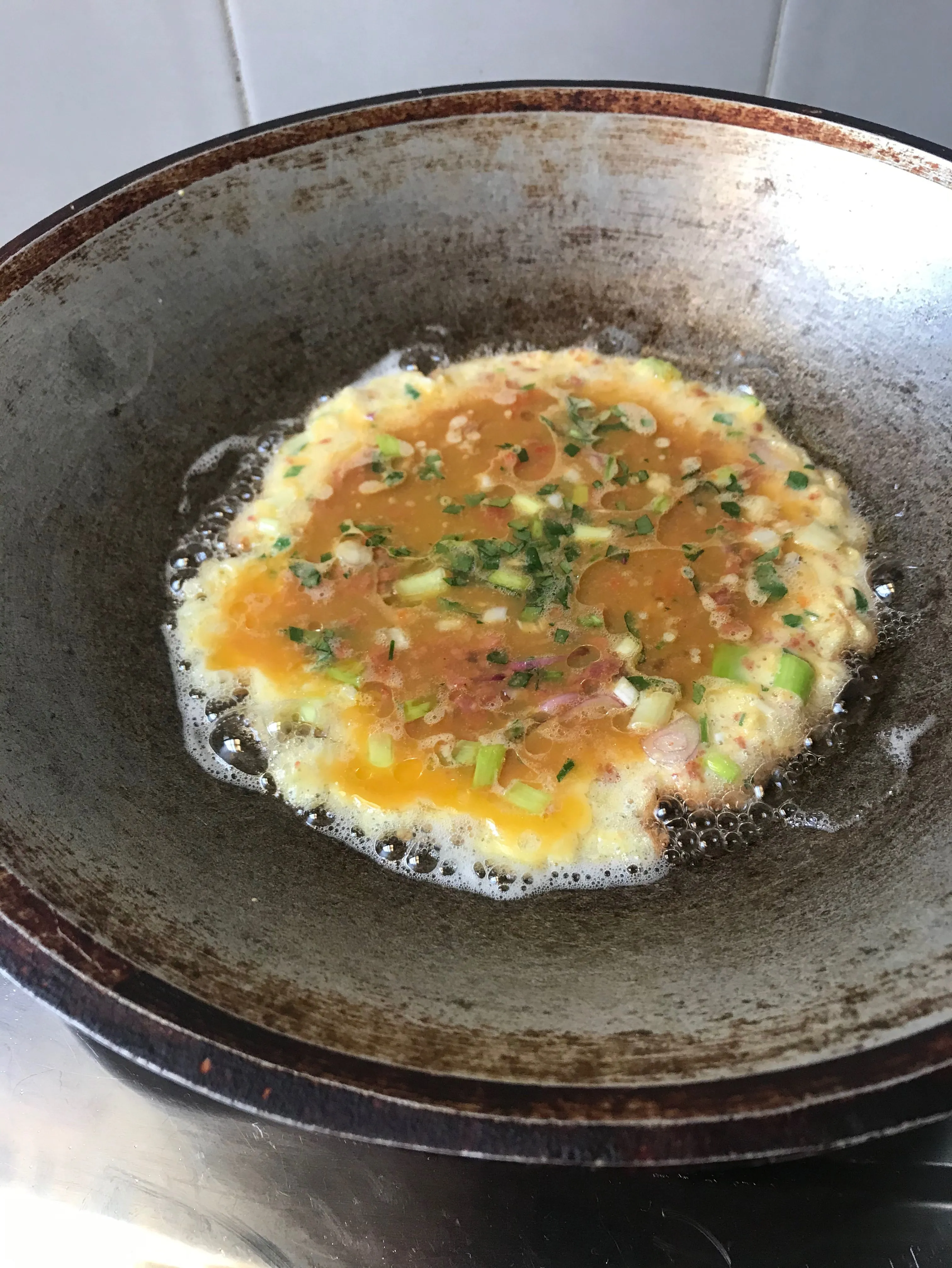 Step 4 Telur Dadar Pegagan