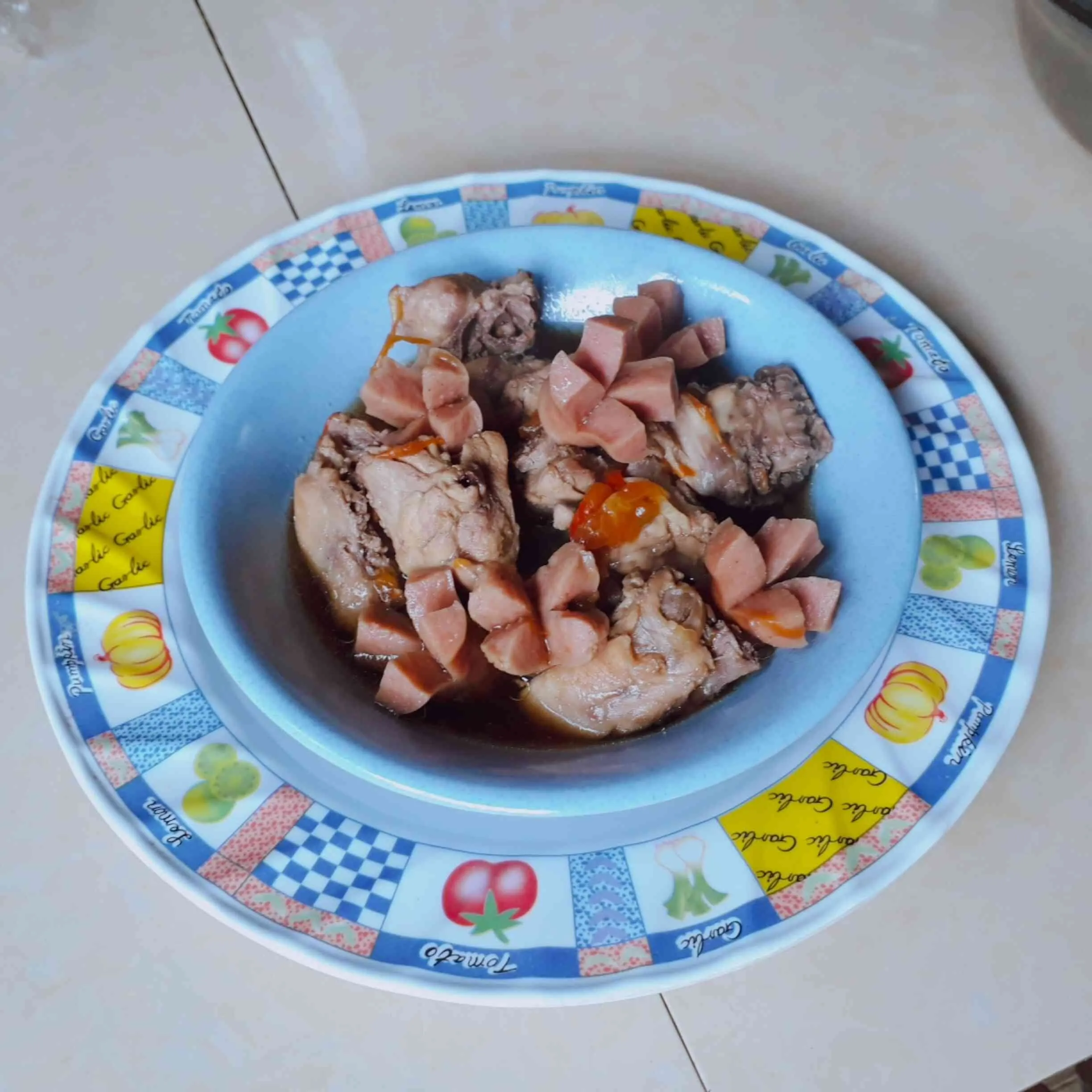 Ayam Sosis Masak Kecap