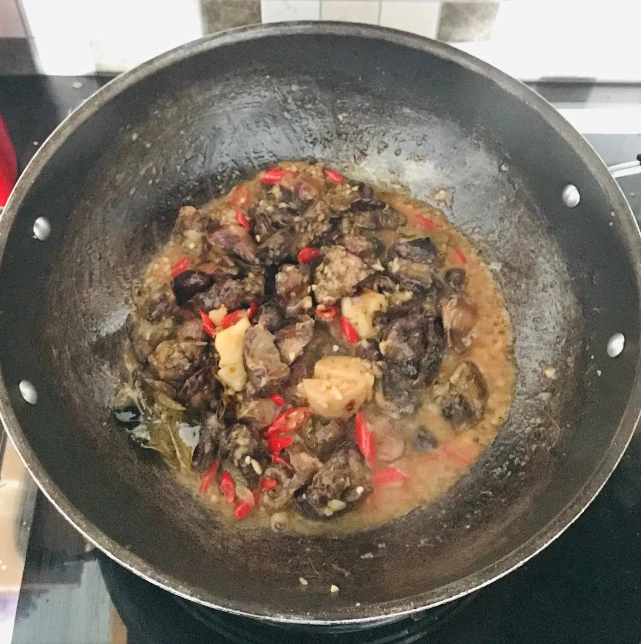 Step 7 Oseng Ati Ampela Ayam Saus Barbeque