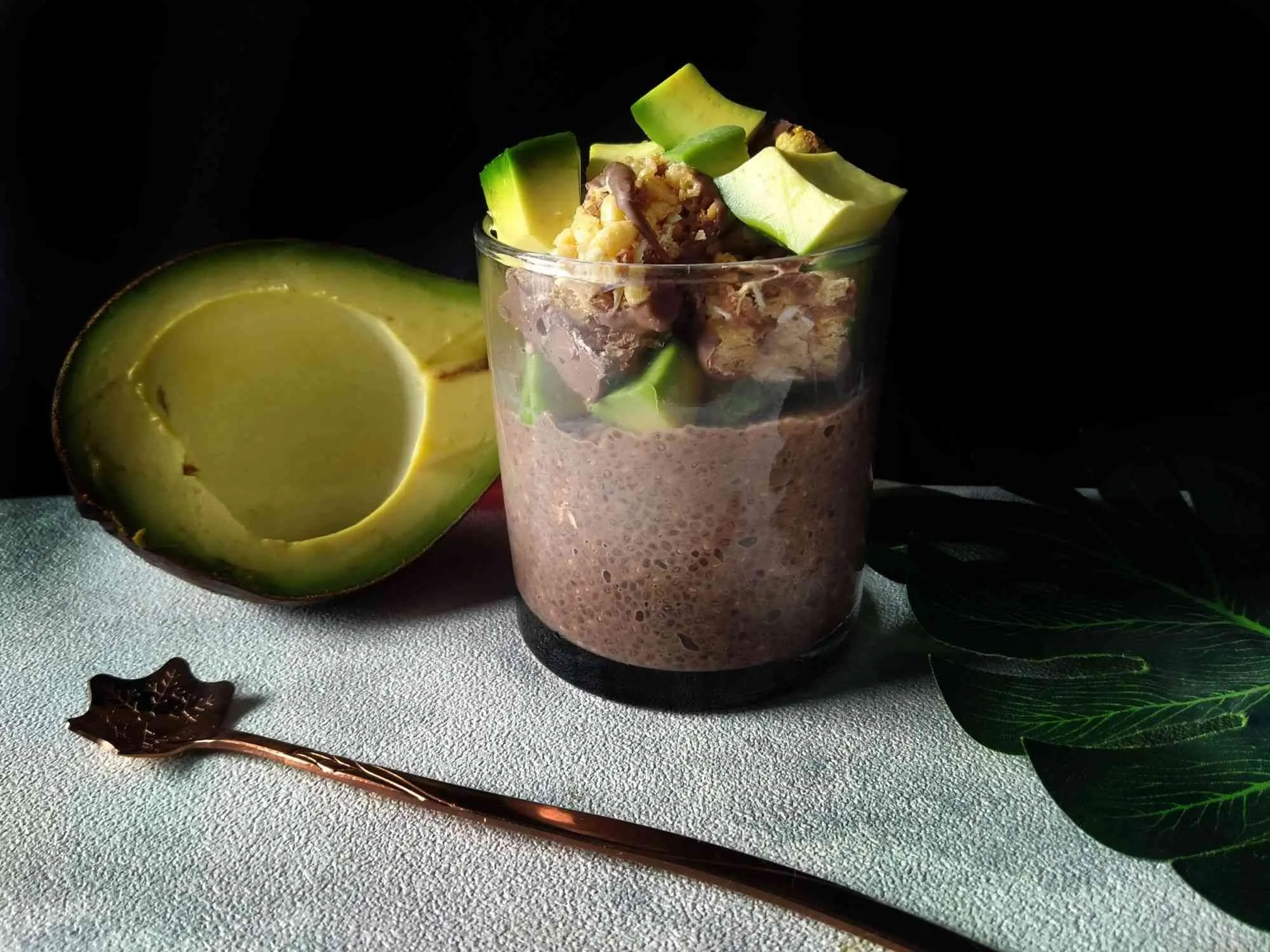 Choco Avocado Chia Seeds Puding