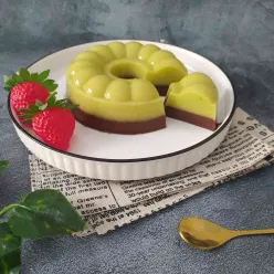 Puding Alpukat Coklat Santan
