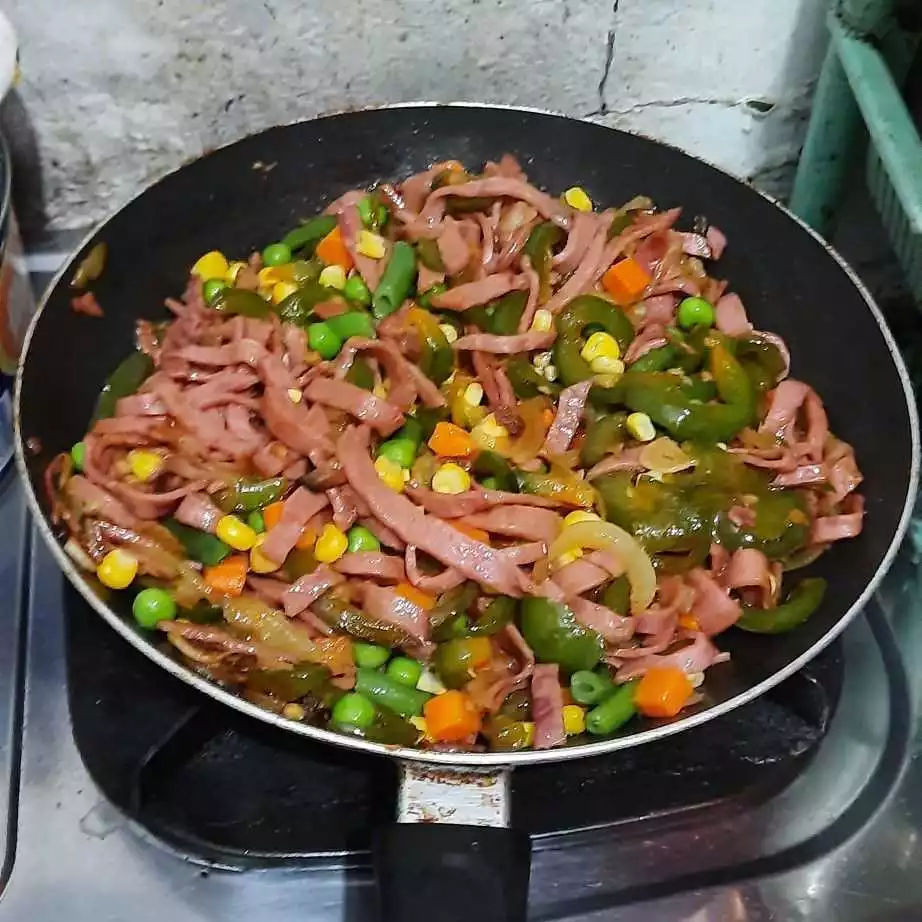 Step 5 Simple Mix Vegetable & Smoked Beef