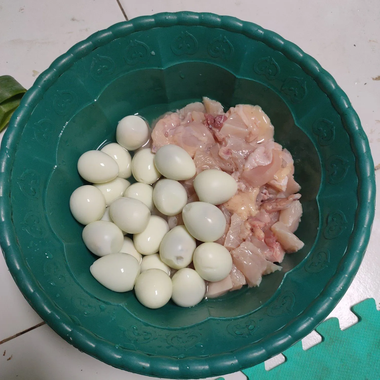 Step 1 Soto Ayam Telur Puyuh