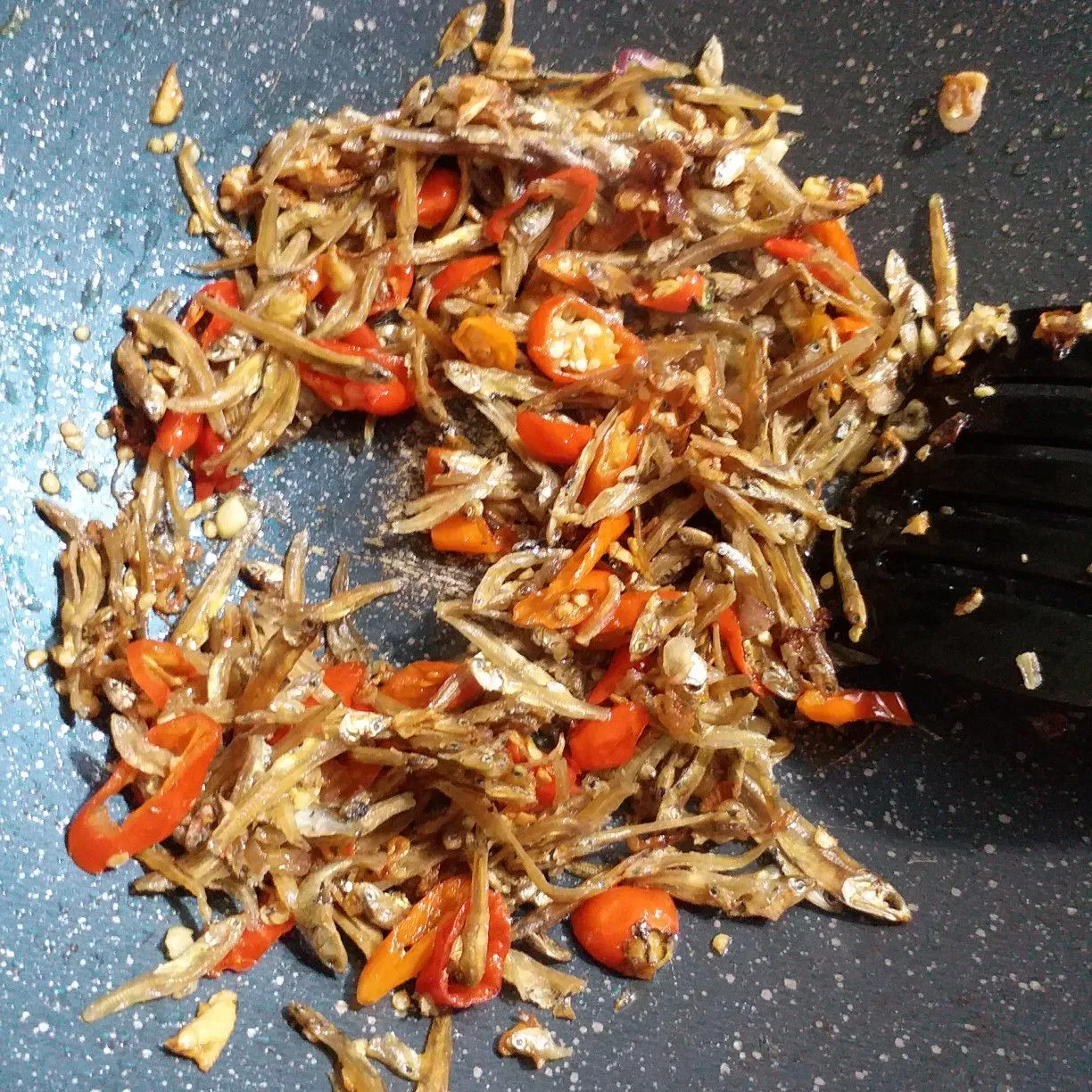 Step 4 Tumis Terong Teri Saos Tiram