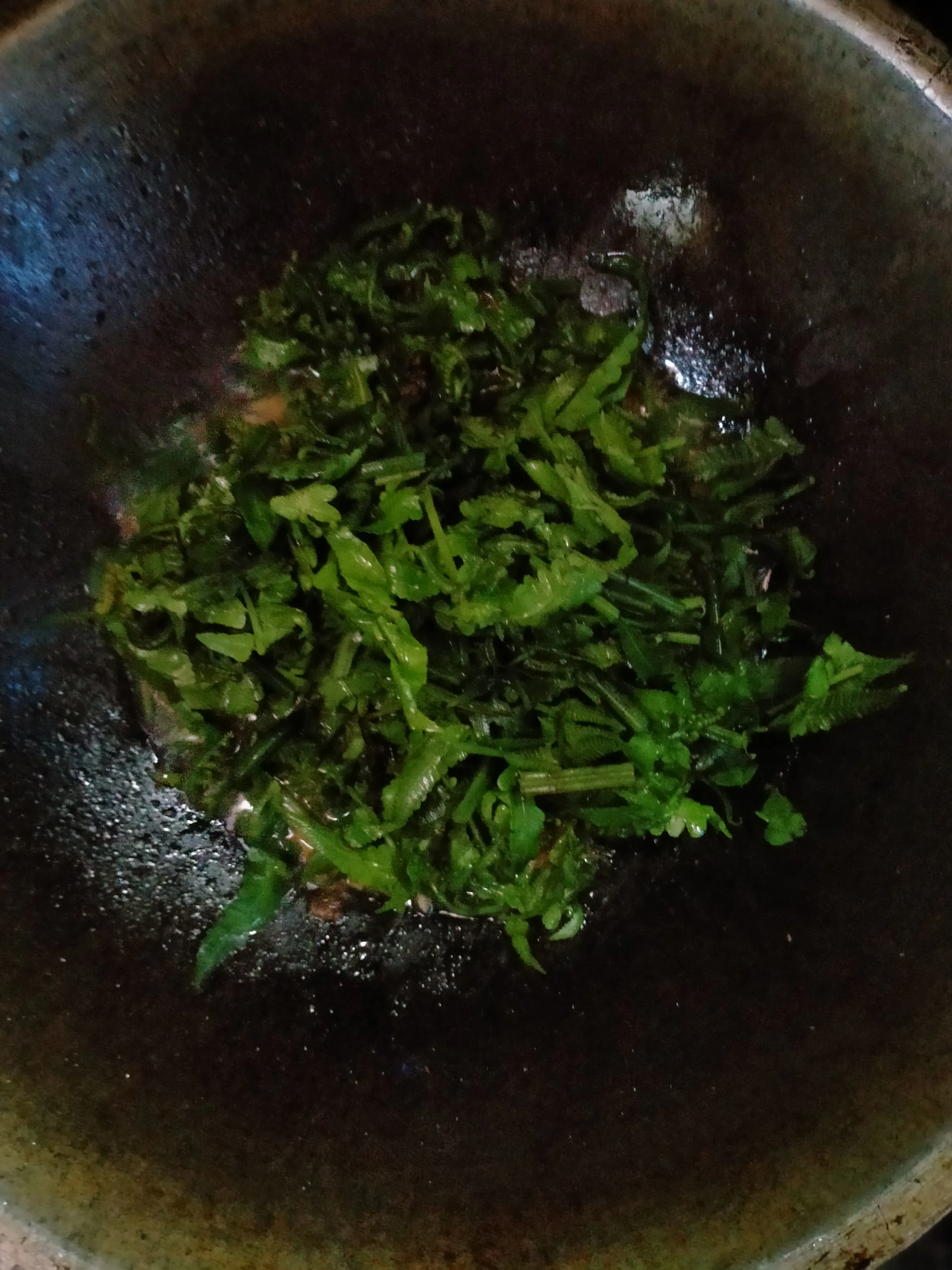 Step 6 Tumis Pakis Ipung