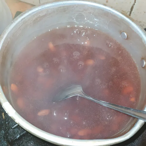 Masak sampai asat dan mengental