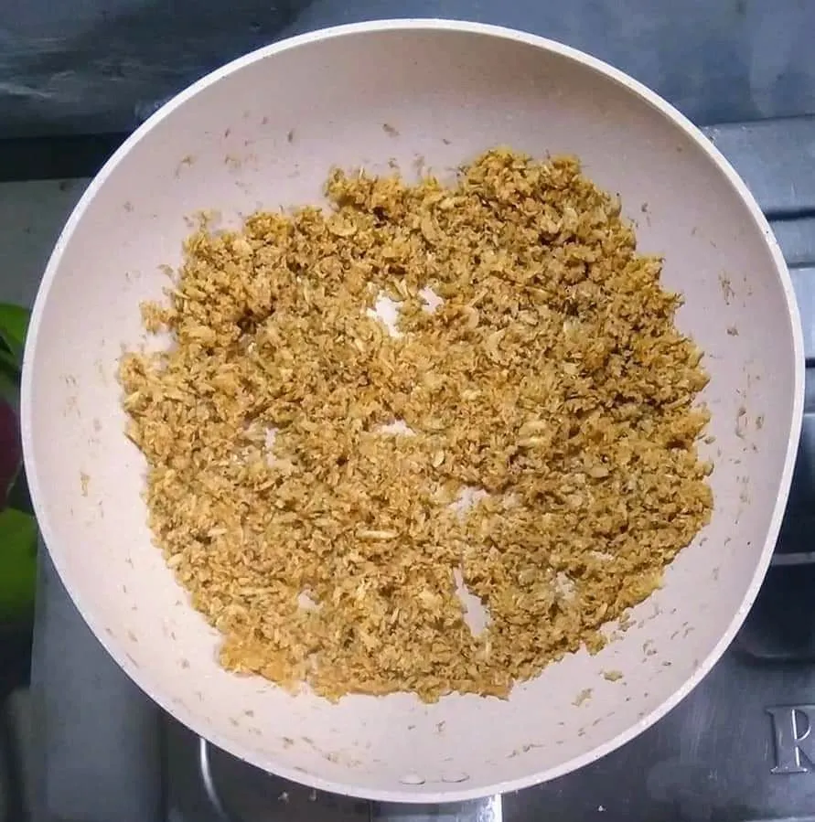 Step 3 Oseng Bunga Pepaya Rebon