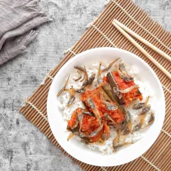 Rice Bowl Balado Terong Teri #1Resep1NasiBungkus