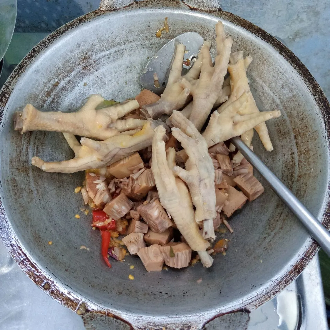 Step 5 Lodeh Tewel Daun Melinjo