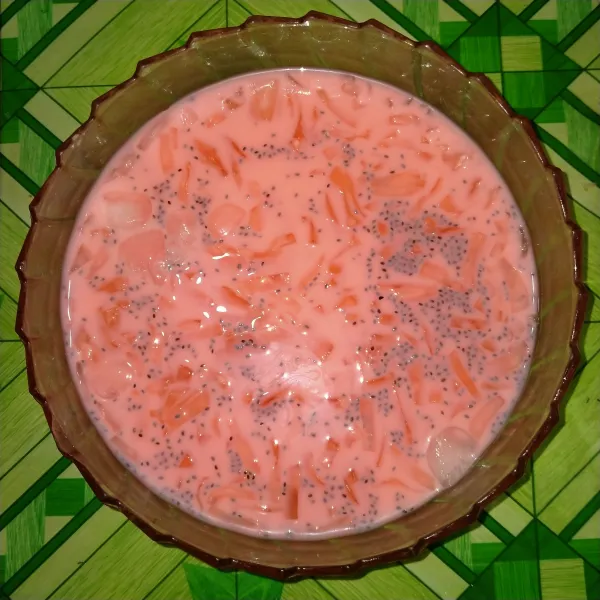 Masukkan biji selasih